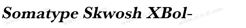 Somatype Skwosh XBol字体转换